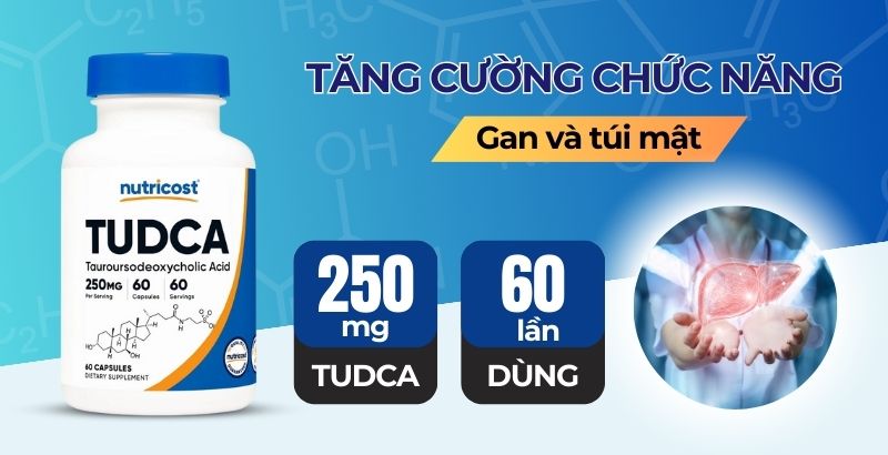 Nutricost Tudca - 60 lần dùng