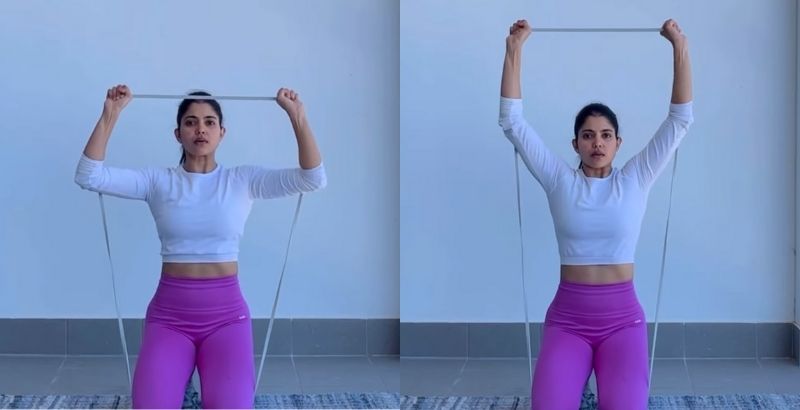 Bài tập Banded Shoulder Press