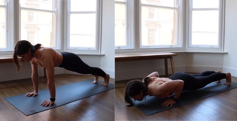 Bài tập gym tăng cân cho nữ Push-up