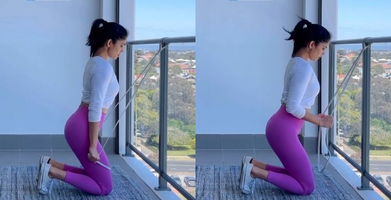 Bài tập gym tăng cân cho nữ Tricep Pushdown