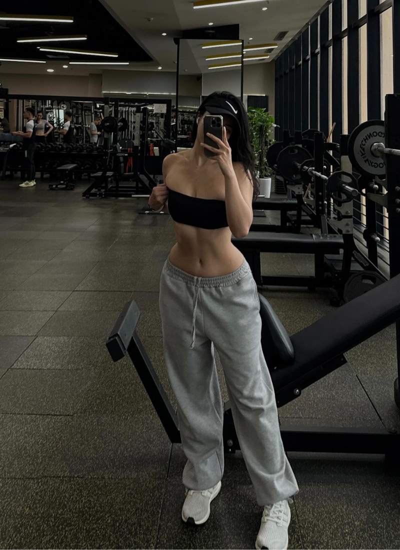 ảnh gái xinh ngầu tập gym