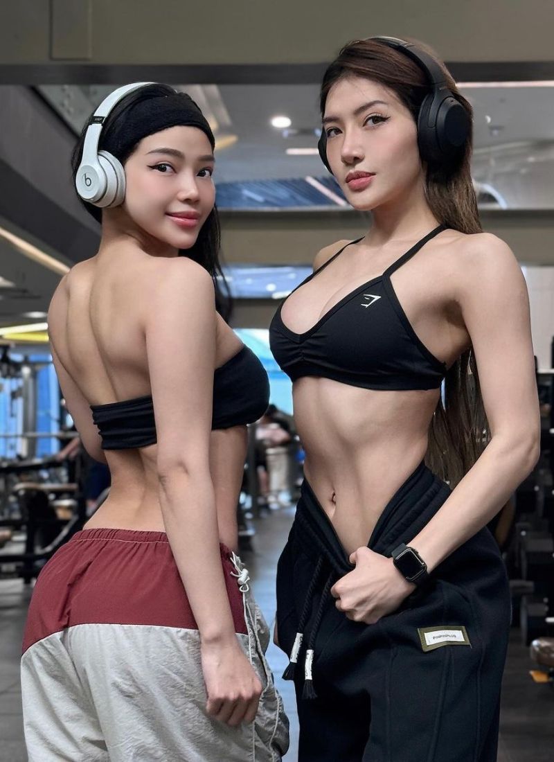ảnh gái xinh ngầu tập gym