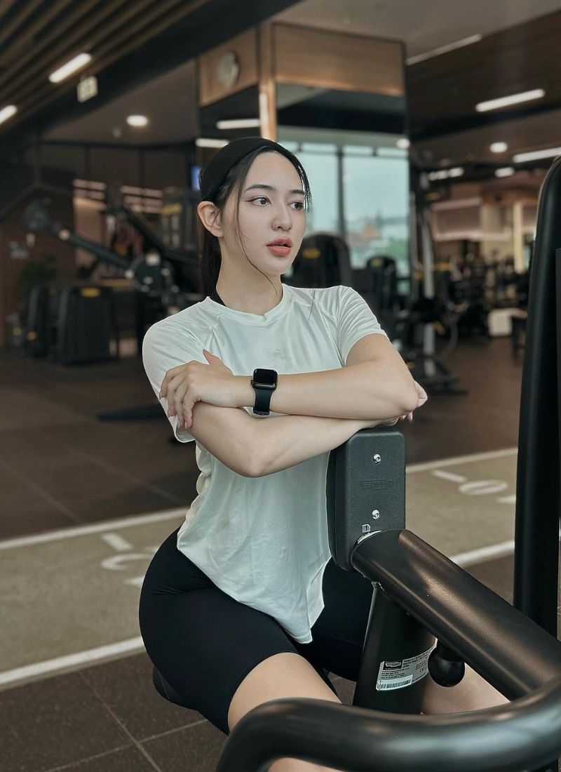 ảnh gái xinh ngầu tập gym