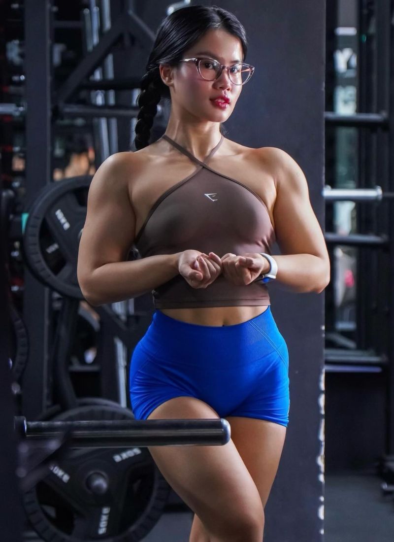 ảnh gái xinh ngầu tập gym