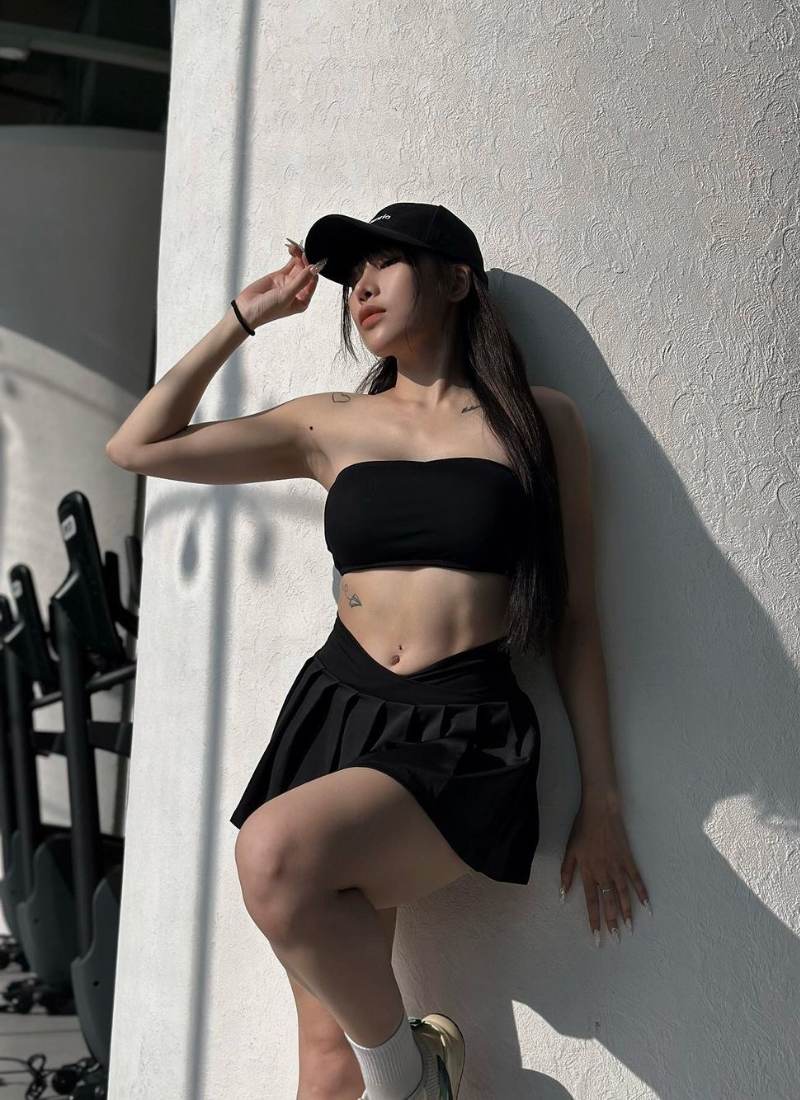 ảnh gái xinh ngầu tập gym