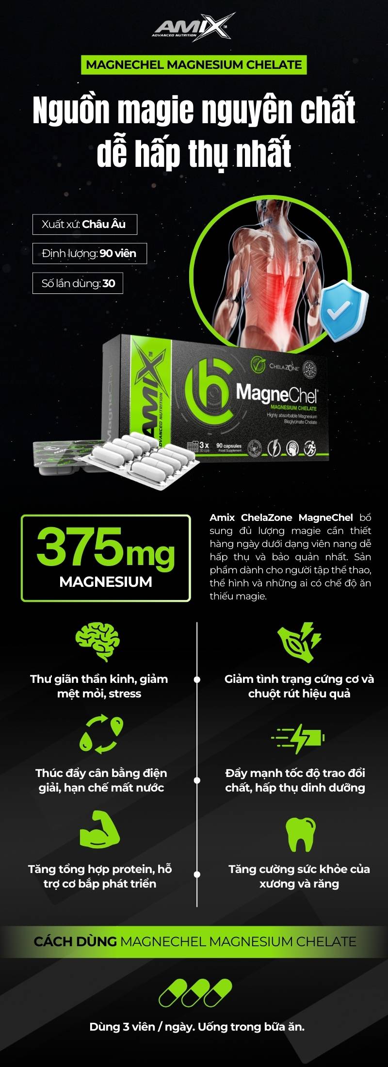 infographic amix magnechel 90 viên