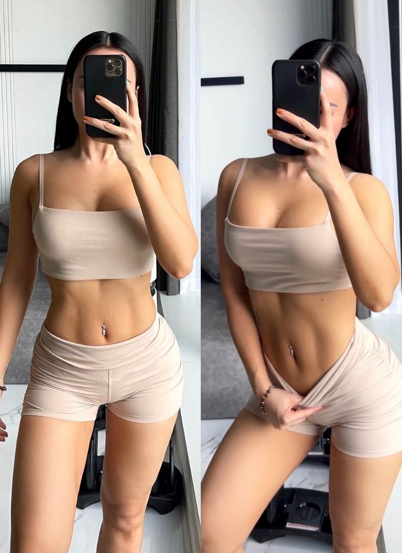 ảnh gái sexy tập gym