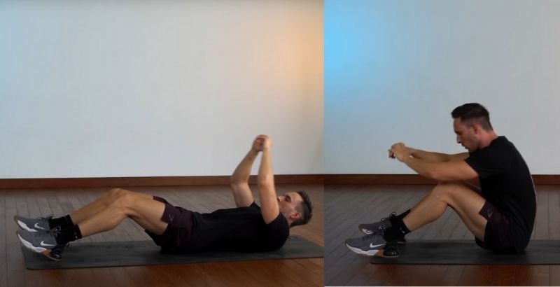 bài tập cơ bụng 6 múi học sinh sit ups