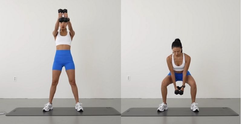 bài tập lưng xô cho nữ DB Swing