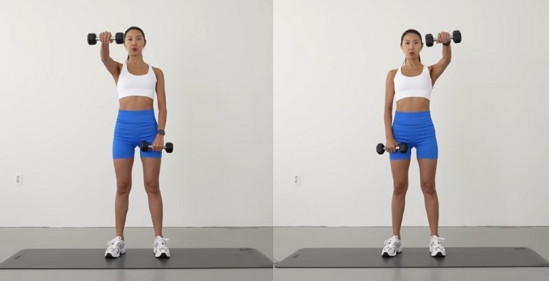 bài tập lưng xô cho nữ  Front Raise