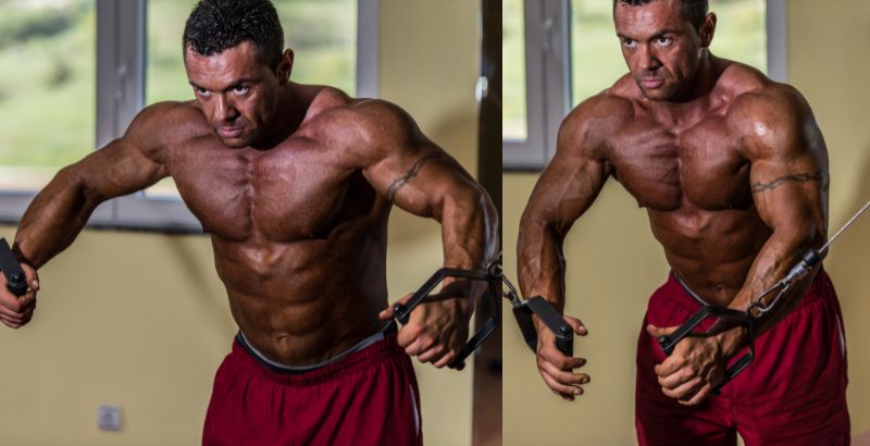 Tư thế tập Standing Chest Press