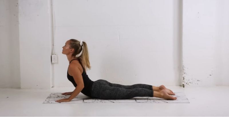 bài tập giãn cơ lưng cobra pose