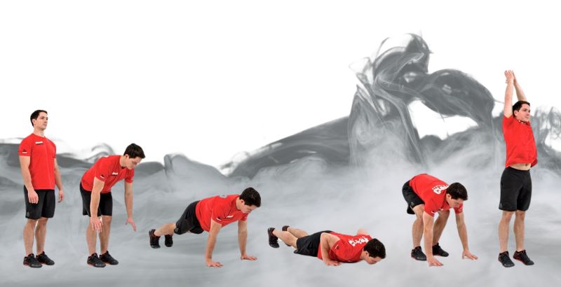 Tư thế tập bài tập Burpees