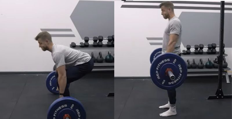 Tư thế tập bài tập Romanian Deadlift