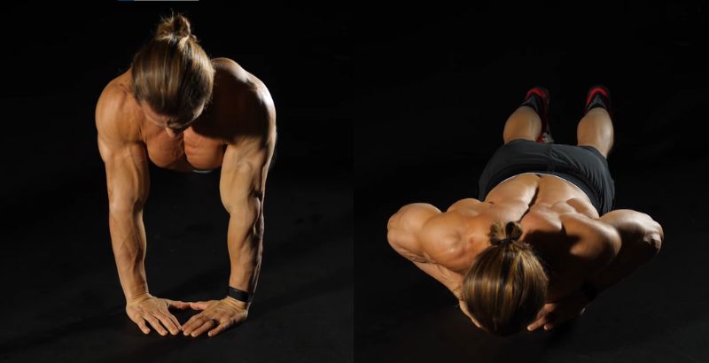 Tư thế thực hiện biến thể Diamond Push Up