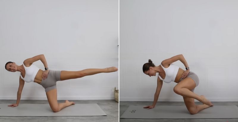 bài tập cho mông chữ H side table leg to tuck in