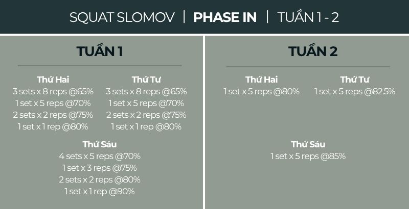 bài tập squat slomov